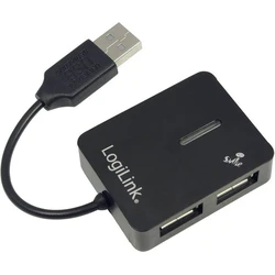 LogiLink USB Hub 4 θυρών USB 2.0 με σύνδεση USB-A (UA0139)