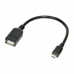 LogiLink Καλώδιο/Αντάπτορας USB A σε micro USB (OTG) 0,20 m Μαύρο