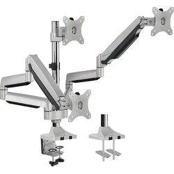 LogiLink BP0052 Τριπλή Βάση Οθονών 13"-32", Αλουμίνιο, 2x αμορτισέρ αερίου