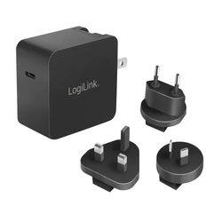 LogiLink Φορτιστής Χωρίς Καλώδιο με Θύρα USB-C Μαύρος (PA0302)