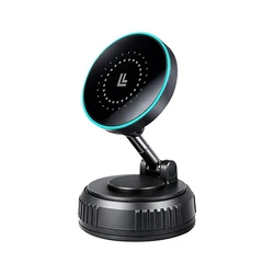 LogiLink Ασύρματη Βάση Κινητού Αυτοκινήτου Vacuum Magnetic 360° Foldable 25W PA0411