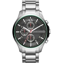Armani Exchange Hampton Men's Quartz Chronograph Watch Silver Stainless Steel Bracelet AX2163