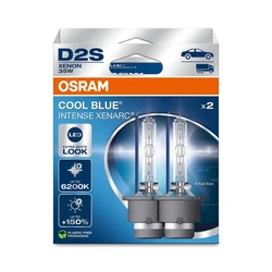 Osram Cool D2S Xenon Car Bulbs 6200K Cool White 85V 35W 2pcs (66240CBN-2HB)