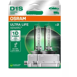 Osram Ultra Life D1S Xenon Car Headlight Bulbs White 12V 35W 2pcs 66140ULT-2HB