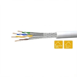 Draka Verlegekabel UCHOME SS26 Cat7 S/FTP PiMF καλώδιο δικτύου 100 m λευκό