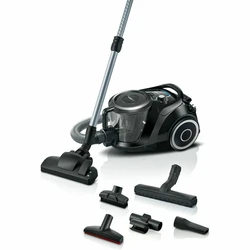 Bosch Serie 6 BGC41XSIL Ηλεκτρική Σκούπα (Κυλινδρική), 700 W, HEPA, Χωρίς Σακούλα