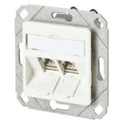 METZ CONNECT C6Amodule 2 θυρών UP, καθαρό λευκό RAL9010