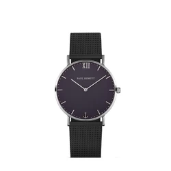 Paul Hewitt Women's Watch 39 mm Quartz Black Dial Black Leather Strap (PH-SA-S-ST-B-5M-1019)