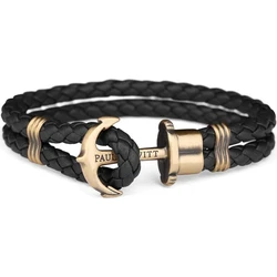 Paul Hewitt Βραχιόλι από Δέρμα PH-L-M-B-XXL (19-20CM, Μαύρο)