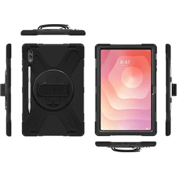4Smarts Rugged Case Grip για Samsung Galaxy Tab S11 Ultra - Ανθεκτική θήκη με λαβή 360° (Μαύρο)