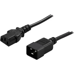 PowerWalker Network Cable IEC C20 to IEC C13 1.8m Black 91010041