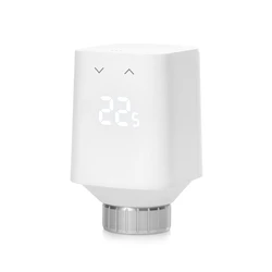 Eve Thermo (Matter, 5η γενιά) Έξυπνη θερμοστατική κεφαλή καλοριφέρ, συμβατή με Apple Home, Amazon Alexa, Samsung SmartThings, Google Home