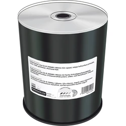 MediaRange CD-R 700MB 100 τεμάχια πλήρως εκτυπώσιμη, ασημί