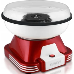 Μηχανή Ζαχαρωτού (Cotton Candy) 500W - Διαφανής/Λευκή/Κόκκινη, Μπόλ Ø27 cm, Μοντέλο HZW 8322