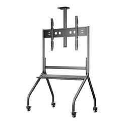 Κινητή Βάση Τηλεόρασης Onkron TS2080-B 60-120" Μαύρη, Ρυθμιζόμενο Ύψος με Ροδάκια