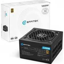 EFFITEK EG-1200 1200W ATX 3.1 Power Supply 80 Plus Gold Full Modular (PCIe 5.1)