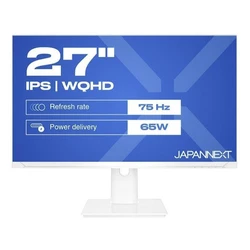 JAPANNEXT Οθόνη 27" IPS WQHD (2560x1440) 75Hz JN-IPS270WQHD75F-C65W-HSP-W