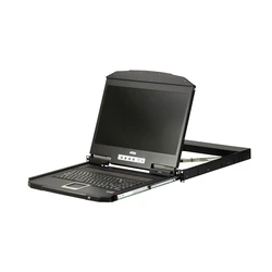 Aten Ultra Short Depth Μονή-Ράγα Widescreen LCD Κονσόλα Rack (USB, VGA) - CL3100NX-DE
