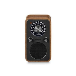 SANGEAN WR-9 Φορητό Ραδιόφωνο AM/FM με Πραγματικό Ξύλινο Κουτί (Καρυδιά) - Vintage