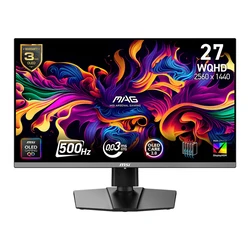 MSI MAG 272QP QD-OLED X50 26.5" QHD Gaming Monitor — QD-OLED, 2560x1440, 500Hz, 0.03 ms