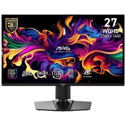 MSI 26,5" QHD (2560x1440) QD-OLED Gaming Οθόνη 240Hz 0.03ms HDR DP/HDMI VESA (MPN: 9S6-3CFA9T-001)
