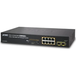Planet Managed L2 PoE+ Switch GS-4210-8P2S