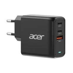 Acer Φορτιστής Χωρίς Καλώδιο GaN με Θύρα USB-A και 2 Θύρες USB-C 67W Power Delivery Μαύρος (ZL.ADTCC.00J)
