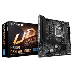 Gigabyte H610M D3H DDR4 rev. 1.0 Wi‑Fi Motherboard Micro ATX Intel LGA1700 Socket