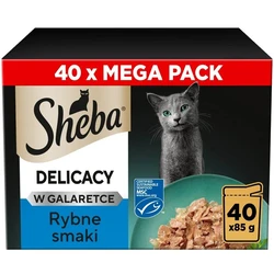 Sheba Wet Cat Food with Fish - Grain-Free - 40 x 85 g