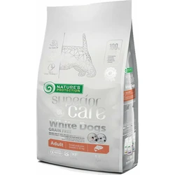 Nature's Protection Superior Care White Dogs 1.5 kg Dry Food - Grain-free & Gluten-free for Adult Small Breed Dogs with Salmon