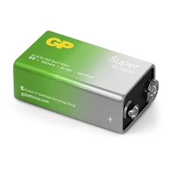 GP Batteries GP Super Alkaline G-TECH 6LR61 9V Alkaline Battery GPB20309