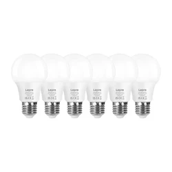 Lepro Λάμπες LED 8.5W E27 A60 Θερμό Λευκό 2700K 806lm - Σετ 6τμχ