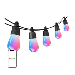 Lepro Waterproof Smart Light Garland IP44 30m with 30 Warm White Bulbs ZB1-30-EU