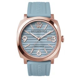 Watchpeople Γυναικείο Ρολόι 45mm Μπαταρίας με Μπλε Μπρασελέ - Μοντέλο 700997