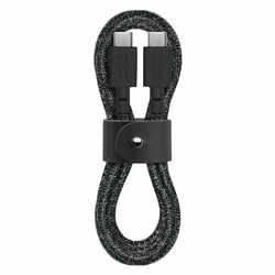 Native Union Metatropeis kai Antaptoreis Belt Braided USB 2.0 Cable USB-C male USB-C 60W PD Black 1.2m