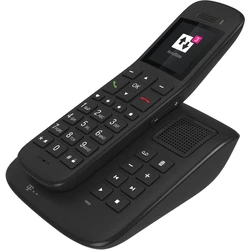 Telekom Sinus A32 ασύρματο τηλέφωνο με μεγάλα πλήκτρα και τηλεφωνητή, χρώμα έβενος