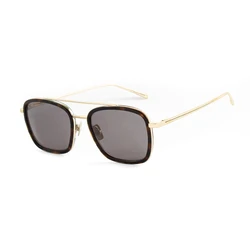 Belstaff Men's Sunglasses RYDER TWO S088 - Gold Metal Frame, Gold Lens, Titanium Temples
