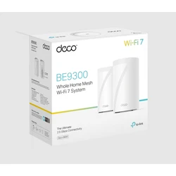 TP-LINK Router Deco BE65 2 Pack BE9300 Whole Home Mesh Wi-Fi 7 System Tri Band
