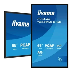 Iiyama T6529AS-B1AG 64.5" Professional VA LED Touchscreen Monitor UHD 3840x2160 HDMI Speakers Black