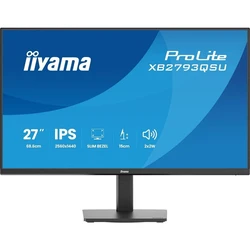 Iiyama ProLite XB2793QSU-B1 - 27'' (68,5 cm) QHD IPS Monitor 2560x1440 75Hz, 1ms, HDMI, DisplayPort, USB Hub, VESA, Ηχεία, Μαύρο