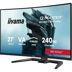 iiyama G-Master GCB2784HSU-B1 27" Curved Gaming Monitor FHD 1920x1080 240Hz Χρόνος Απόκρισης 0.7ms (GTG) Μαύρο