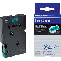 Κασέτα ταινίας Brother TC-701 12mm πράσινη/μαύρη