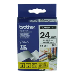 Brother Printer Ink Black White TZ-251