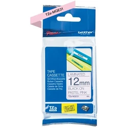 Brother Label Tape TZe-MQE31 12mm 4m Black on Pastel Light Pink