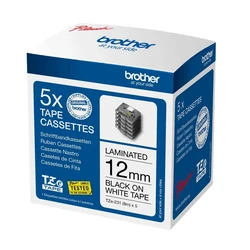 Brother Label Tape TZE-231M5 Black White 5 pcs