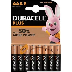 Duracell Plus Αλκαλικές Μπαταρίες AAA 1.5V 8τμχ