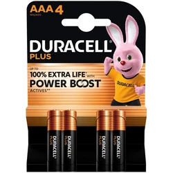 DURACELL Μπαταρίες Plus Boost AAA 1,5V - 4τμχ