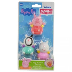 TOMY Toomies Peppa Pig Φιγούρες Μπάνιου Peppa και Friends Squirters