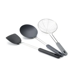 Joseph Joseph Nest Fusion 3 τεμ. Μαύρο Σετ Εργαλείων Wok