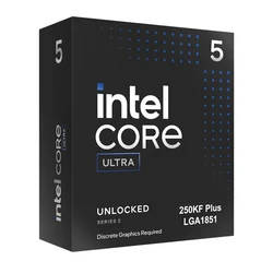 Intel Core Ultra 5 250KF Plus (Box) — 18 cores / 18 threads, 4.2 GHz base, 5.3 GHz boost, 30 MB cache, Socket FCLGA1851, Arrow Lake